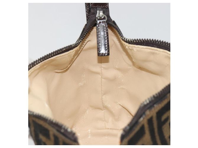 FENDI Zucca Canvas Pouch Black Brown - vista 18