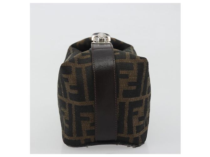 FENDI Zucca Canvas Pouch Black Brown - vista 3