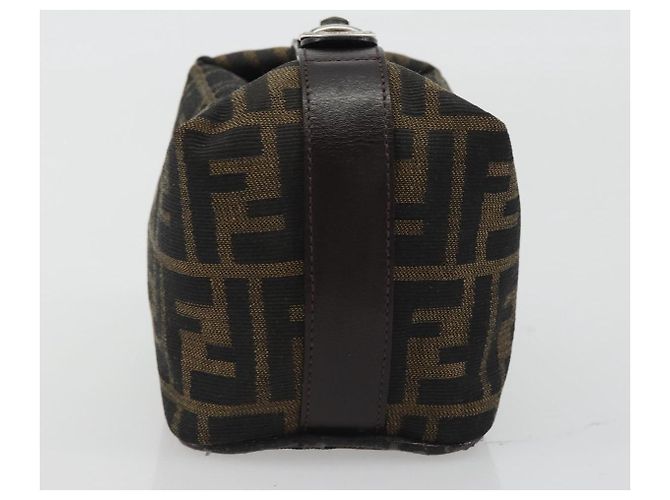 FENDI Zucca Canvas Pouch Black Brown - vista 4