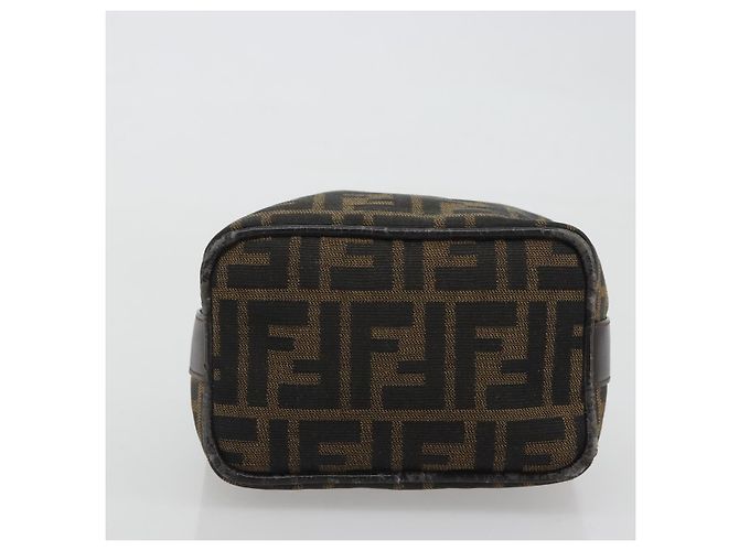 FENDI Zucca Canvas Pouch Black Brown - vista 7