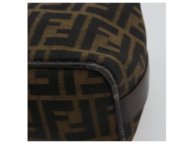 FENDI Zucca Canvas Pouch Black Brown - vista 8