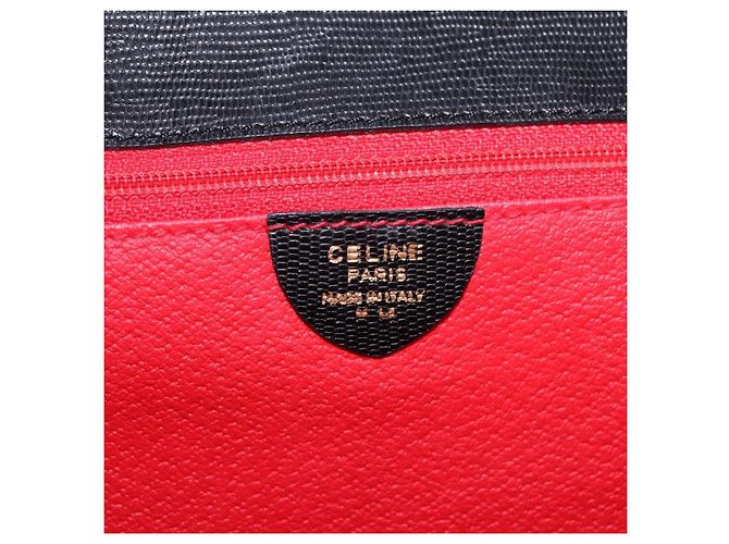 Céline CELINE Hand Bag Suede Leather 2way Black Gold - vista 11