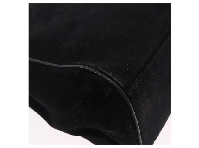 Céline CELINE Hand Bag Suede Leather 2way Black Gold - vista 17