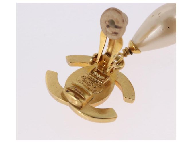 CHANEL Ohrringe Metall Goldfarben CC - Ansicht 9