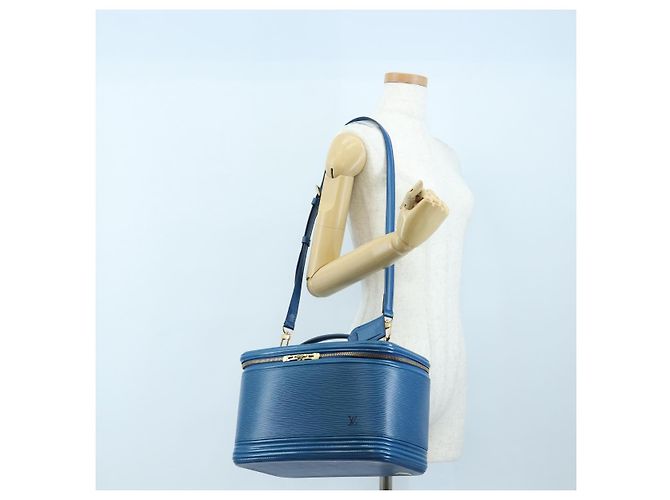 LOUIS VUITTON Epi Nice Hand Bag 2way Toledo Blue M48015 LV - vista 33