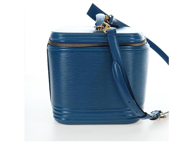 LOUIS VUITTON Epi Nice Hand Bag 2way Toledo Blue M48015 LV - vista 5