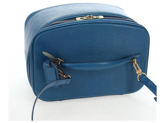LOUIS VUITTON Epi Nice Hand Bag 2way Toledo Blue M48015 LV - vista 6