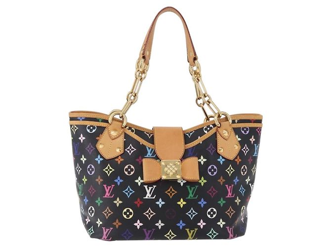 LOUIS VUITTON Monogram Multicolor Annie GM Tote Bag Black M40304 LV - vista 13