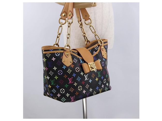 LOUIS VUITTON Monogram Multicolor Annie GM Tote Bag Black M40304 LV - vista 24