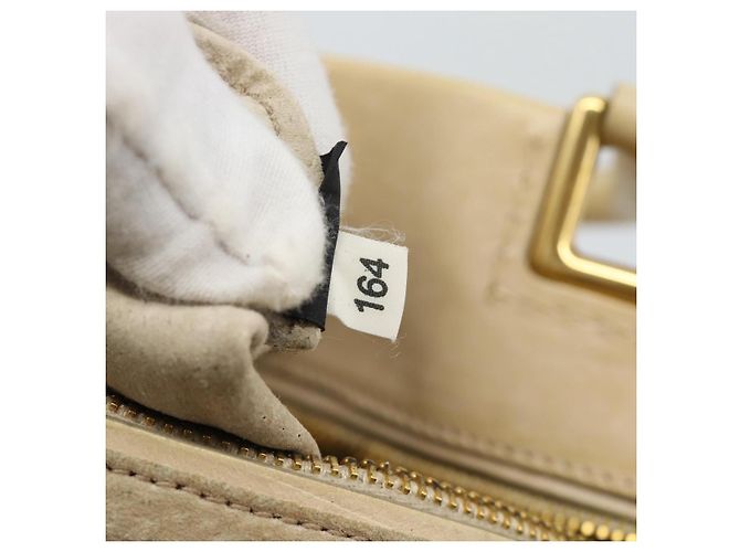 PRADA Hand Bag Leather 2way Beige Gold - vista 12