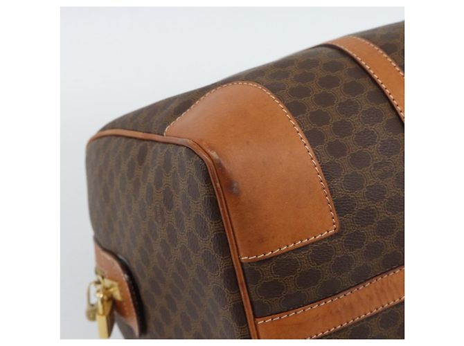 Céline CELINE Macadam Boston Bag PVC Leather Brown Gold Tone - vista 14