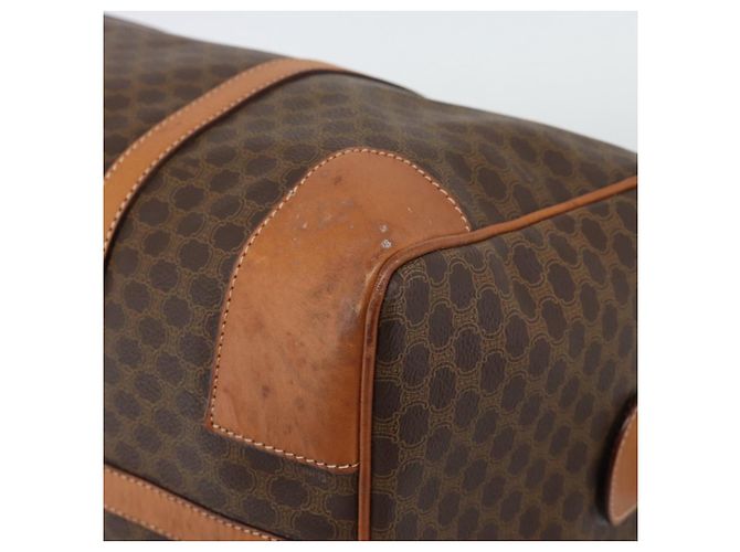 Céline CELINE Macadam Boston Bag PVC Leather Brown Gold Tone - vista 15