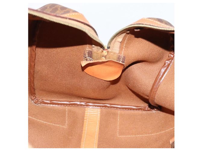 Céline CELINE Macadam Boston Bag PVC Leather Brown Gold Tone - vista 19