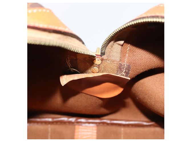 Céline CELINE Macadam Boston Bag PVC Leather Brown Gold Tone - vista 20