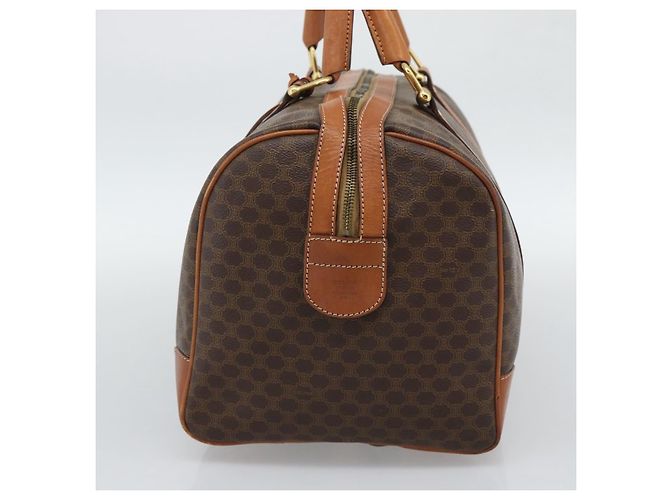 Céline CELINE Macadam Boston Bag PVC Leather Brown Gold Tone - vista 4