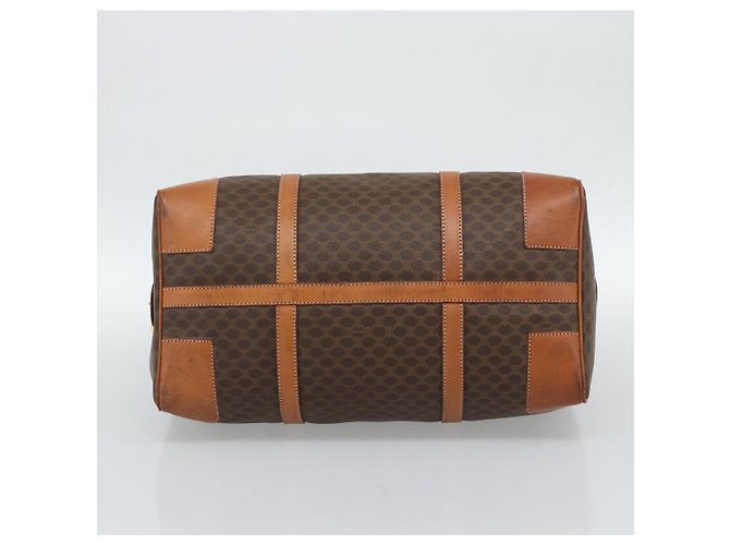 Céline CELINE Macadam Boston Bag PVC Leather Brown Gold Tone - vista 5