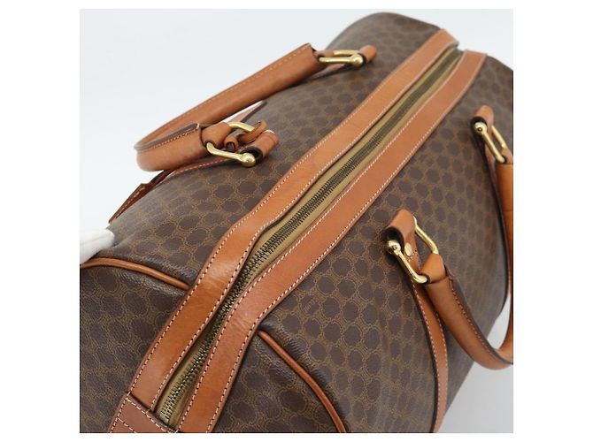 Céline CELINE Macadam Boston Bag PVC Leather Brown Gold Tone - vista 6