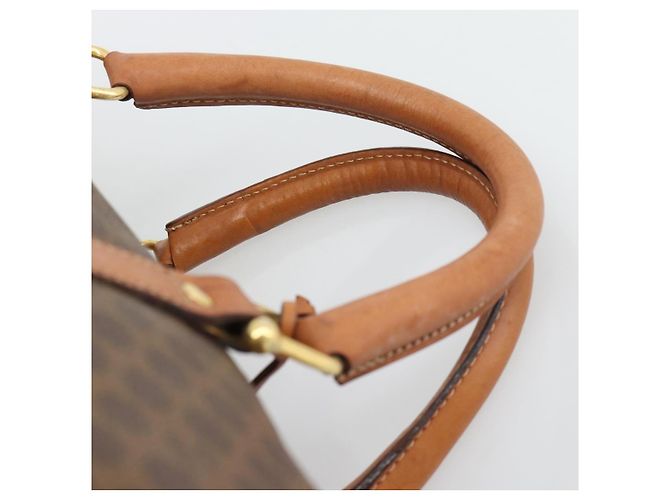 Céline CELINE Macadam Boston Bag PVC Leather Brown Gold Tone - vista 8