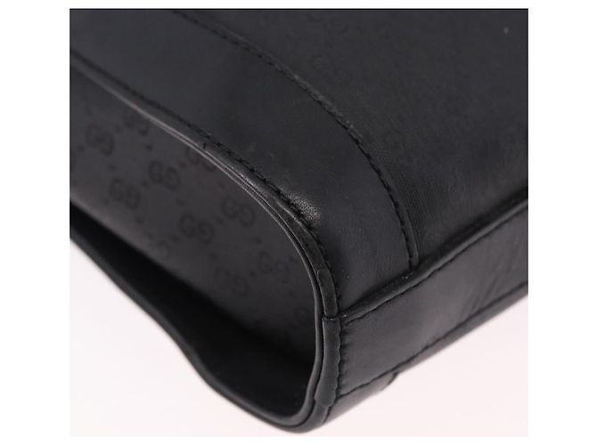 GUCCI Micro GG Supreme Web Sherry Line Bag PVC Black 001 110 0968 - vista 14