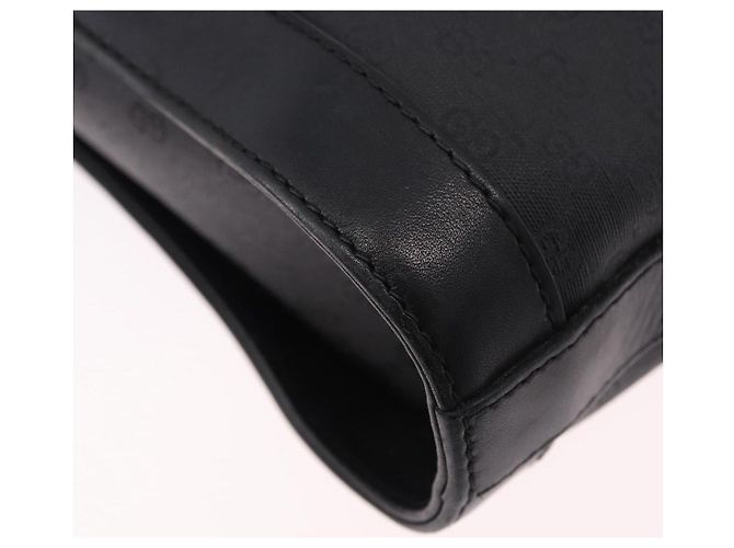 GUCCI Micro GG Supreme Web Sherry Line Bag PVC Black 001 110 0968 - vista 16