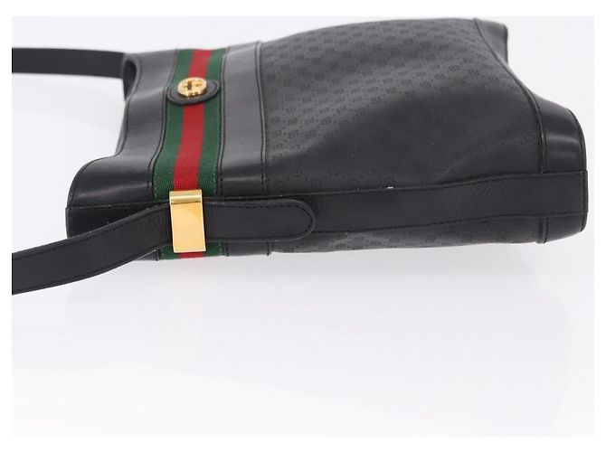GUCCI Micro GG Supreme Web Sherry Line Bag PVC Black 001 110 0968 - vista 4