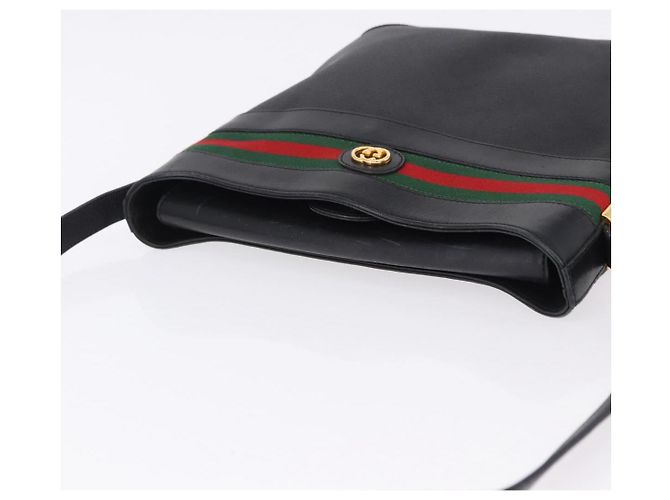 GUCCI Micro GG Supreme Web Sherry Line Bag PVC Black 001 110 0968 - vista 6