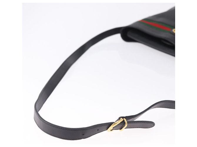 GUCCI Micro GG Supreme Web Sherry Line Bag PVC Black 001 110 0968 - vista 7