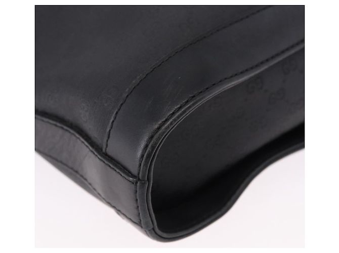 GUCCI Micro GG Supreme Web Sherry Line Bag PVC Black 001 110 0968 - vista 9