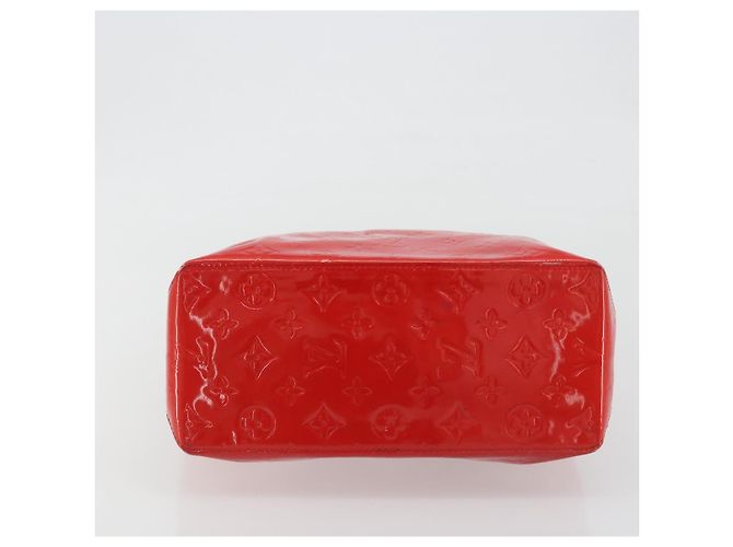 LOUIS VUITTON Monogram Vernis Reade MM Hand Bag Red Rouge M91086 - vista 5