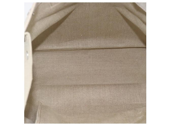 SAINT LAURENT Rive Gauche Hand Bag Coated Canvas Gray Silver - vista 10