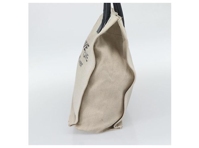 SAINT LAURENT Rive Gauche Hand Bag Coated Canvas Gray Silver - vista 4