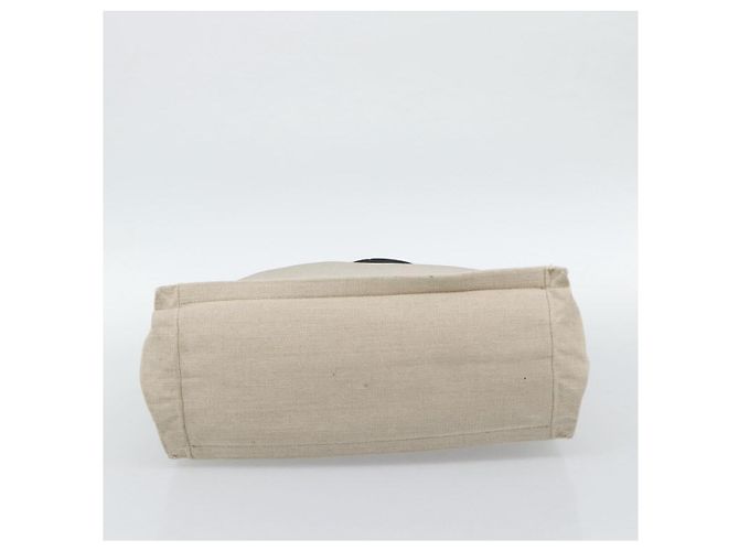 SAINT LAURENT Rive Gauche Hand Bag Coated Canvas Gray Silver - vista 5