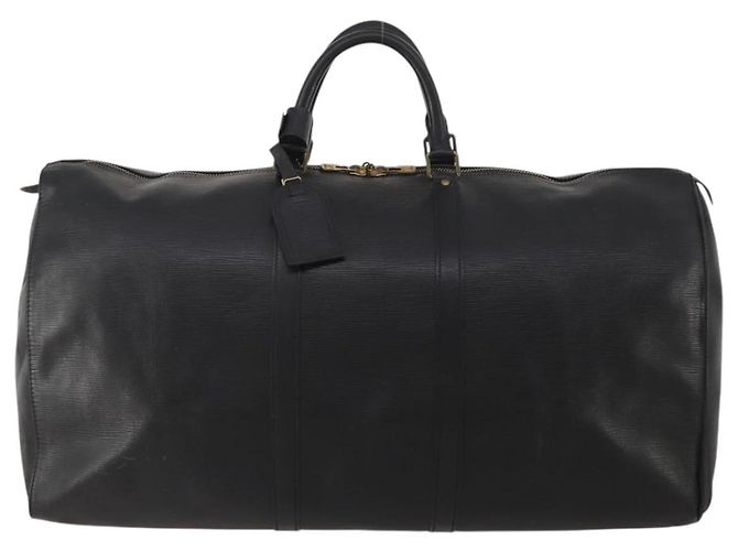LOUIS VUITTON Epi Keepall 60 Boston Bag Noir M42942 LV - vista 13