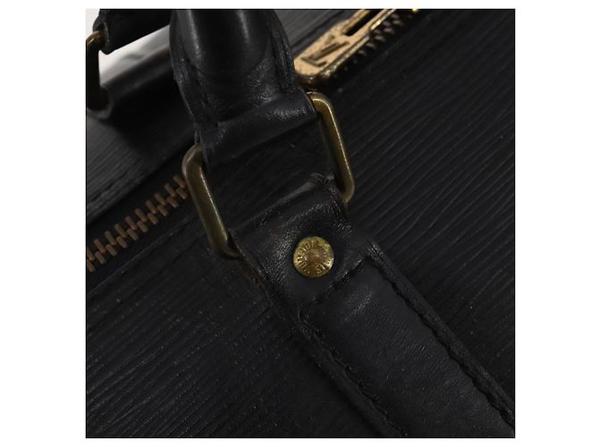 LOUIS VUITTON Epi Keepall 60 Boston Bag Noir M42942 LV - vista 17