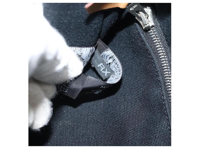 Hermès HERMES Fourre Tout PM Hand Bag Canvas Black Silver - vista 12