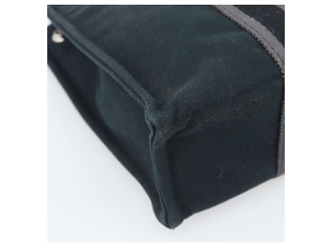 Hermès HERMES Fourre Tout PM Hand Bag Canvas Black Silver - vista 15