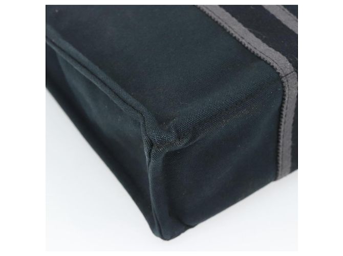 Hermès HERMES Fourre Tout PM Hand Bag Canvas Black Silver - vista 17