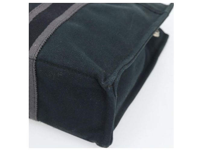 Hermès HERMES Fourre Tout PM Hand Bag Canvas Black Silver - vista 8