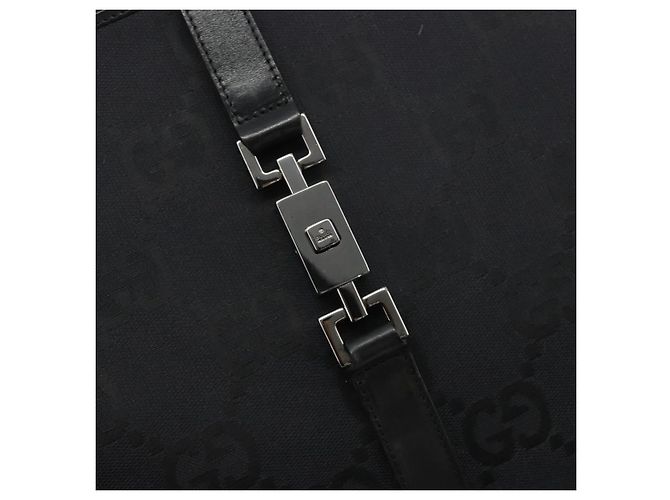 GUCCI GG Canvas Tote Bag Black Silver 002 1064 3444 - vista 18