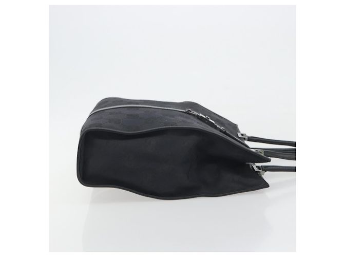 GUCCI GG Canvas Tote Bag Black Silver 002 1064 3444 - vista 3