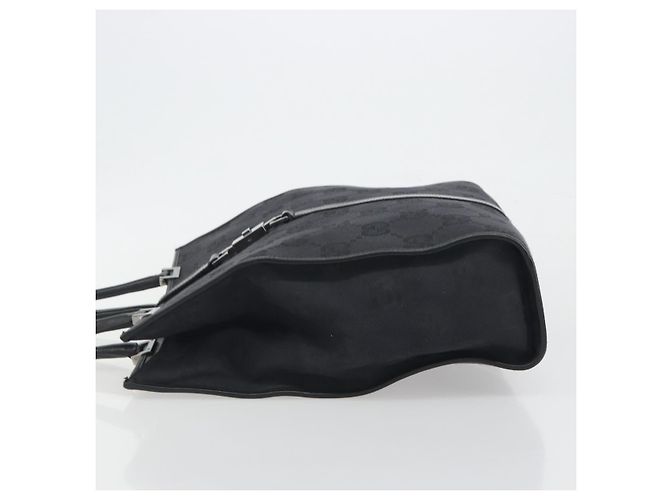 GUCCI GG Canvas Tote Bag Black Silver 002 1064 3444 - vista 4