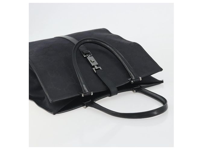 GUCCI GG Canvas Tote Bag Black Silver 002 1064 3444 - vista 6