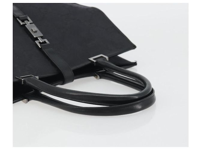 GUCCI GG Canvas Tote Bag Black Silver 002 1064 3444 - vista 7