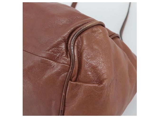 Chloé Chloe Etel Shoulder Bag Leather 2way Brown Gold - vista 17