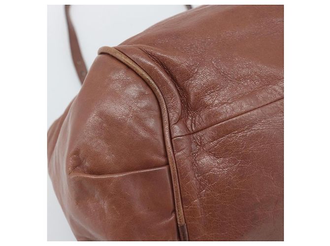 Chloé Chloe Etel Shoulder Bag Leather 2way Brown Gold - vista 18