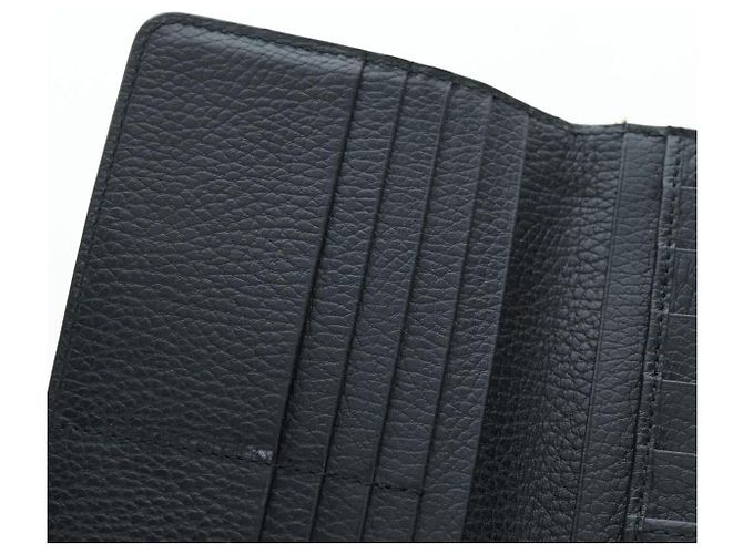 GUCCI Interlocking Round Long Wallet Leather Outlet Black 449397 - vista 19