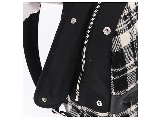 SAINT LAURENT Backpack Wool Black Silver - vista 23