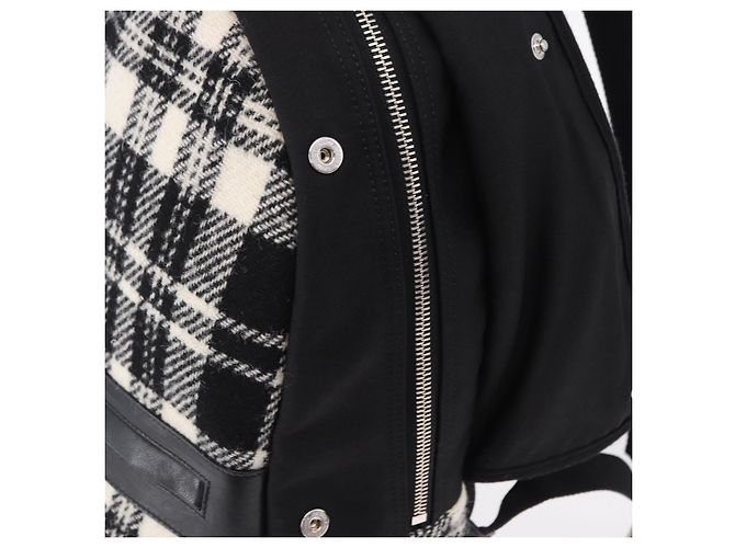 SAINT LAURENT Backpack Wool Black Silver - vista 25