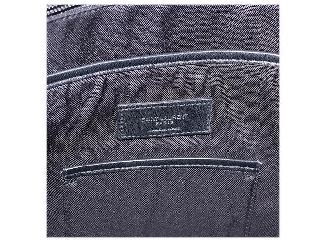 SAINT LAURENT Backpack Wool Black Silver - vista 26