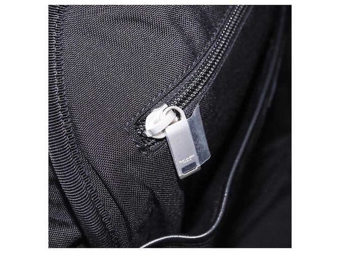 SAINT LAURENT Backpack Wool Black Silver - vista 29